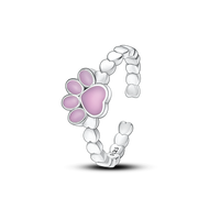 Thumbnail for Pink Paw Print Ring