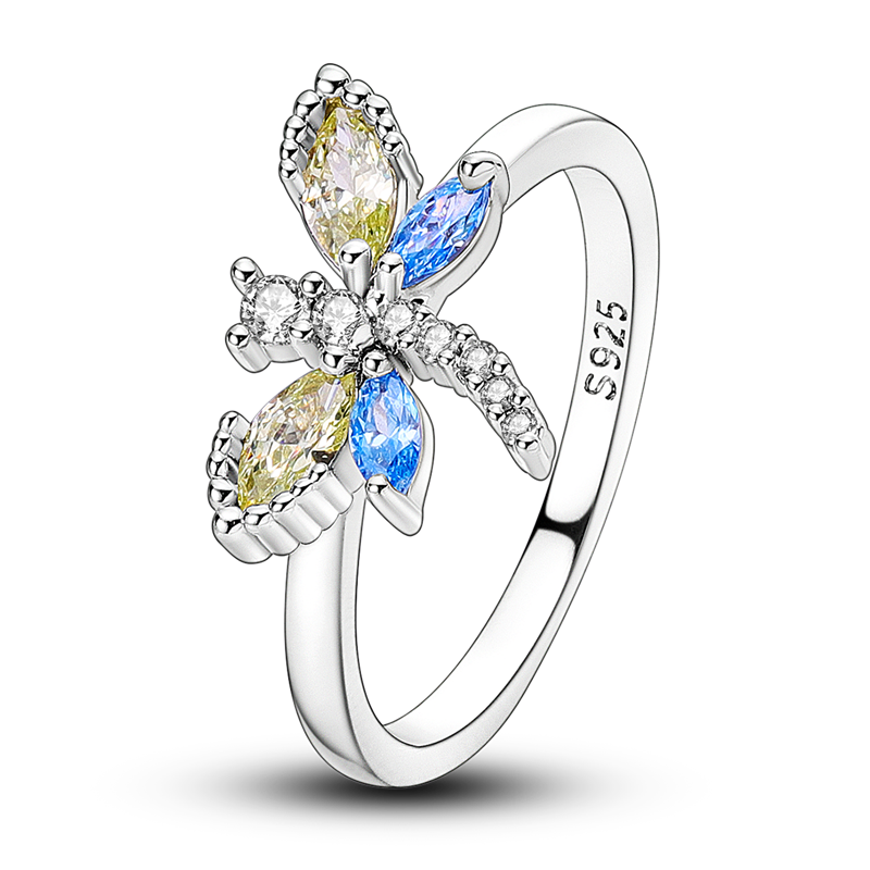 Diamond Dragonfly Ring