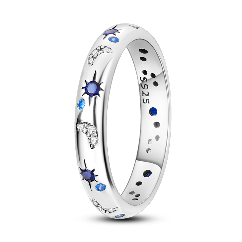 Celestial Moon & Stars Ring