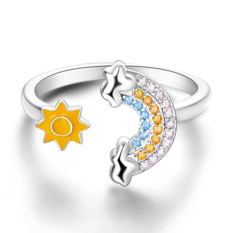 Sun and Rainbow Ring