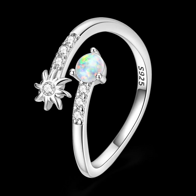 Opal Sun and Moon Ring