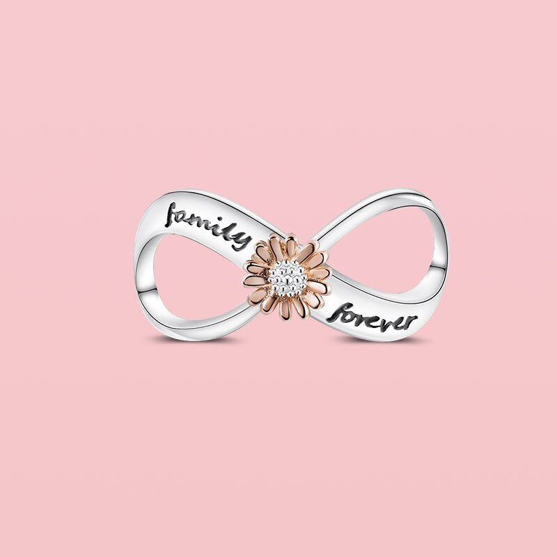 Infinity Flower Charm