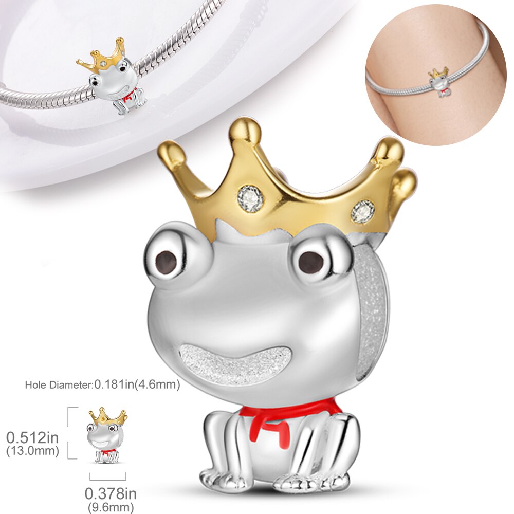 Frog King Charm