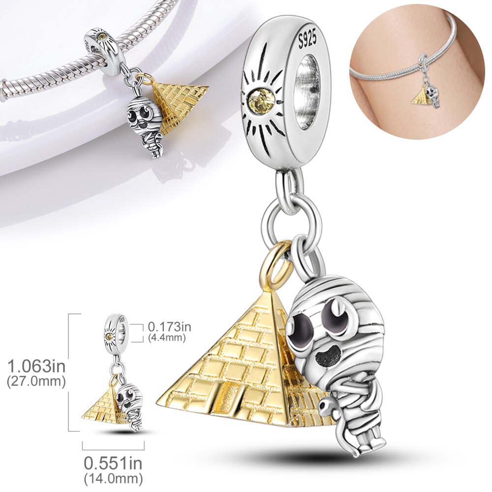 Egyptian Pyramid Charm