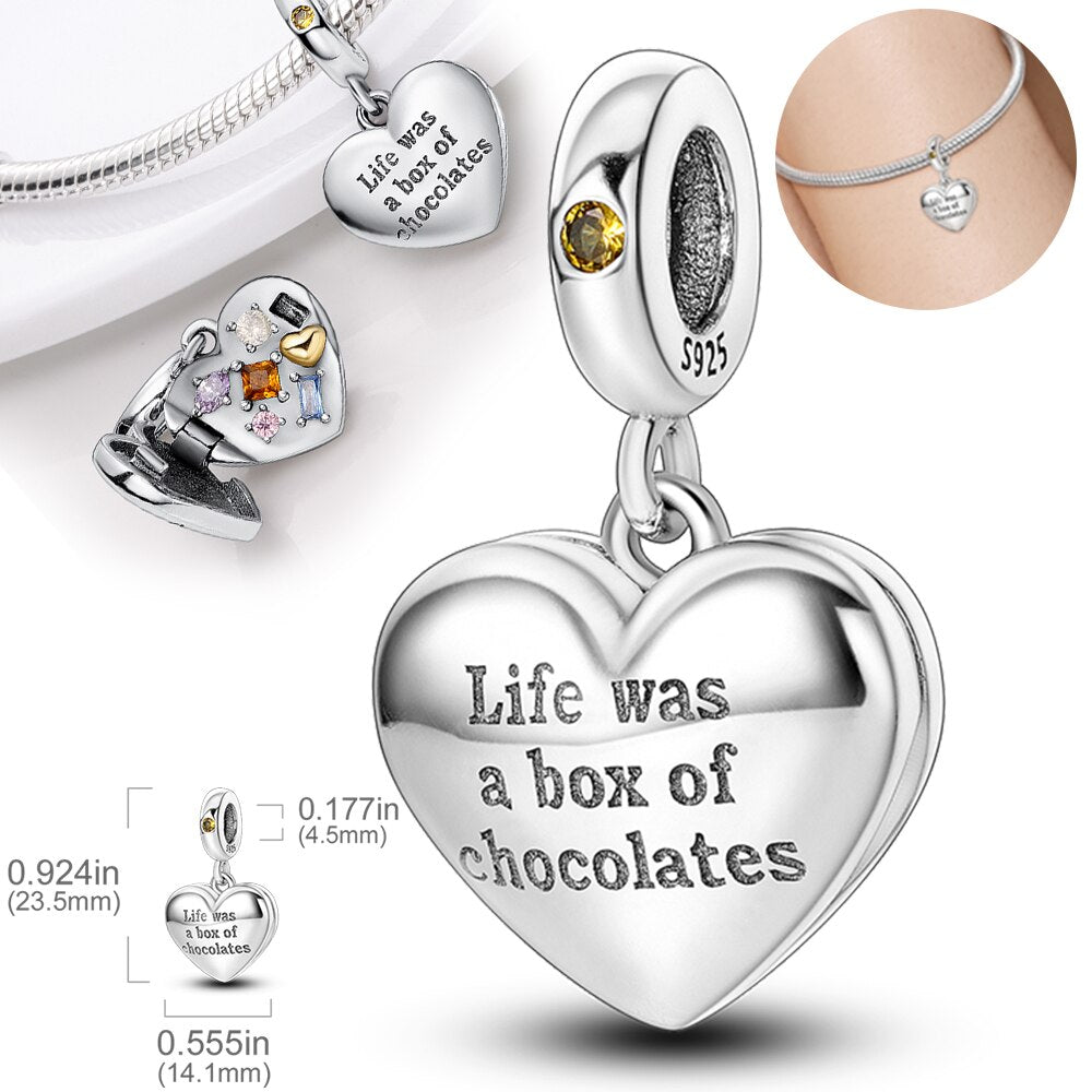 Heart: Life is Like a Box of Chocolates Charm