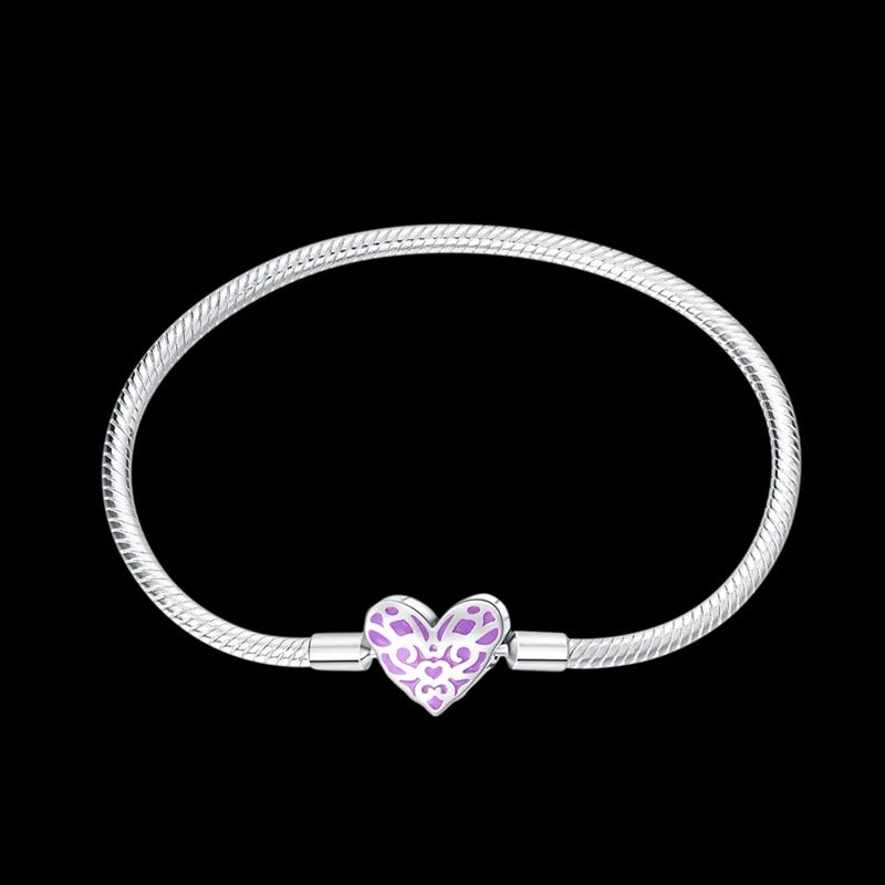 Eternal Purple Heart Bracelet