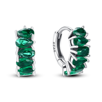 Thumbnail for Half-Drop Green Earrings