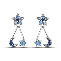 Thumbnail for Moon and Shining Star Earrings