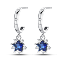 Thumbnail for Sky Blue Shining Star Earrings