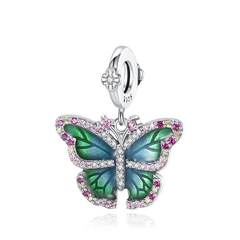 Green Butterfly Charm