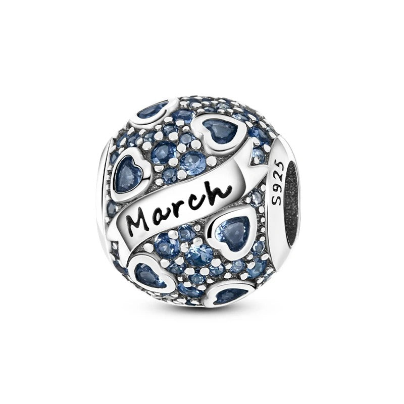 March Birthstone Sphere Charm