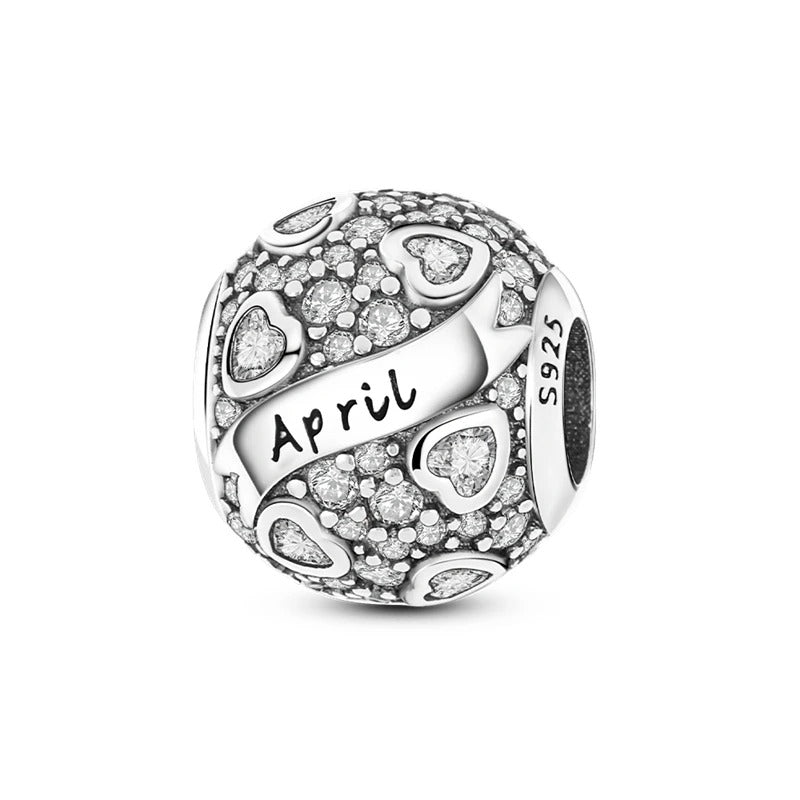 April Birthstone Sphere Charm