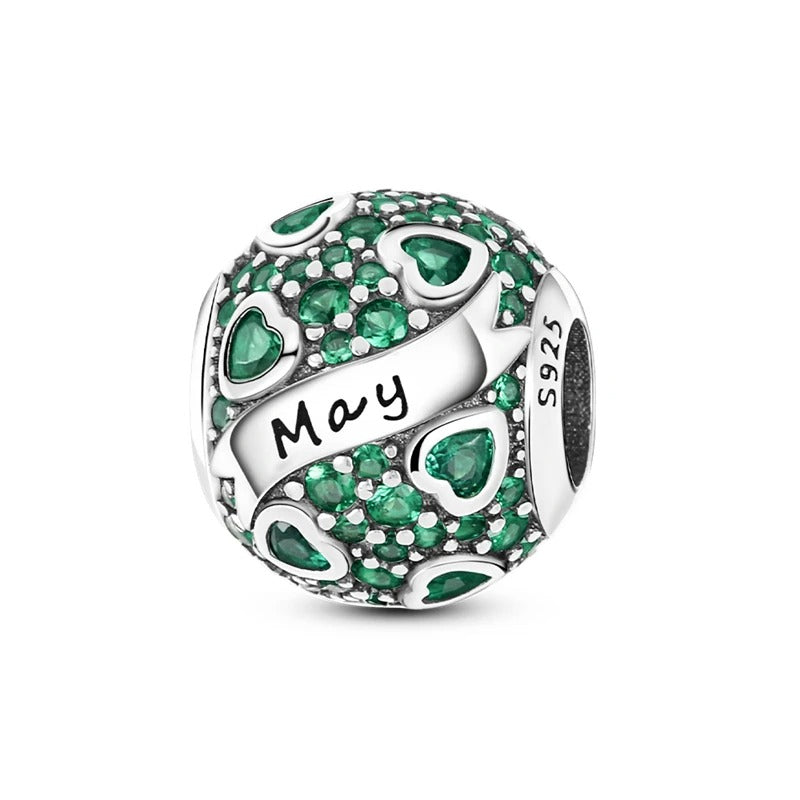 May Birthstone Sphere Charm