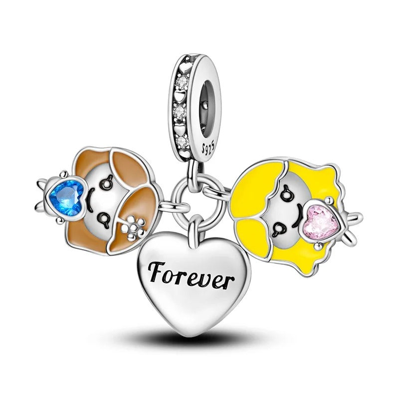 Twins "Heart Forever" Charm