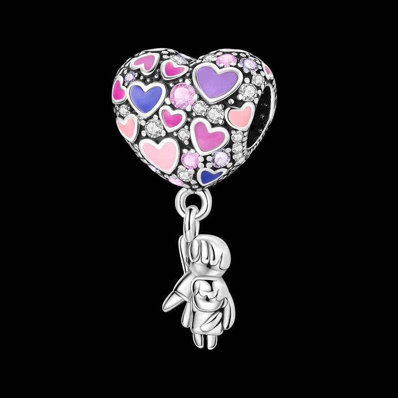 Heart Balloon and Couple Charm