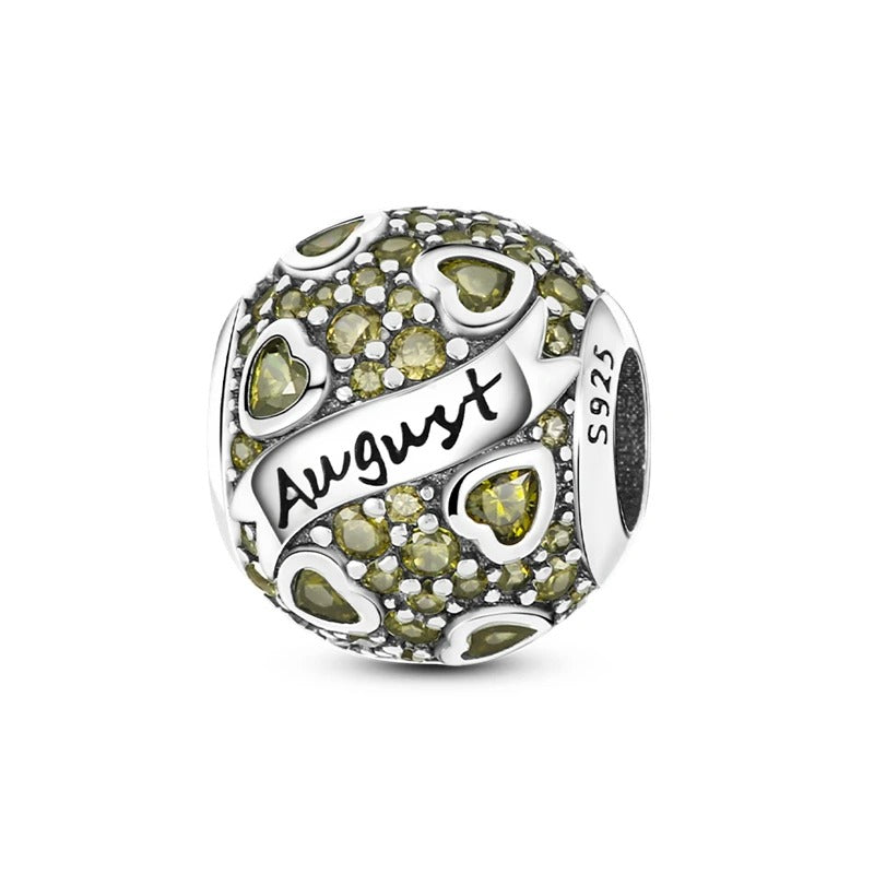 August Birthstone Sphere Charm