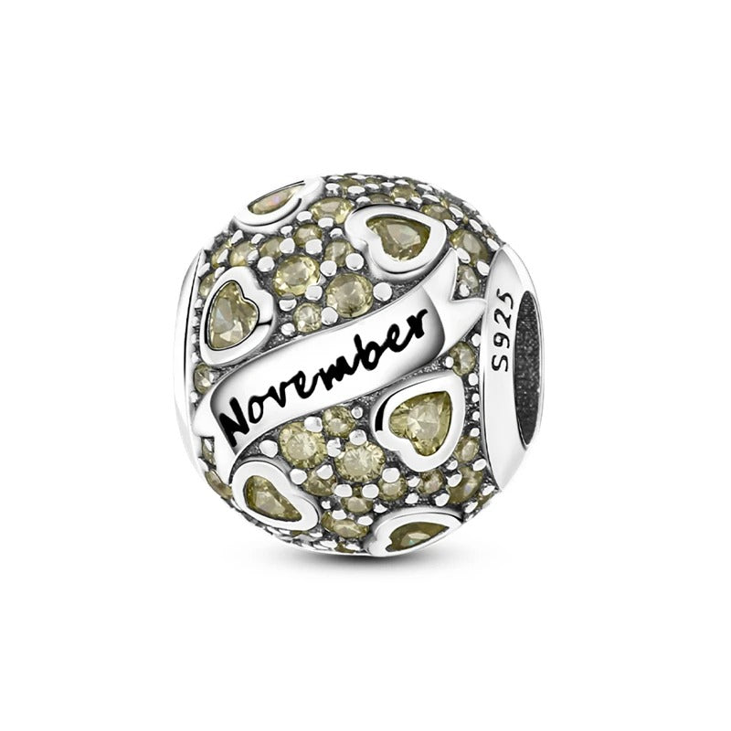 November Birthstone Sphere Charm