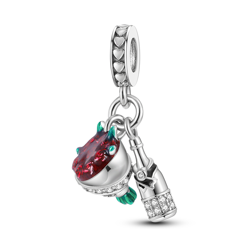 "Eternal Beauty" Rose Charm