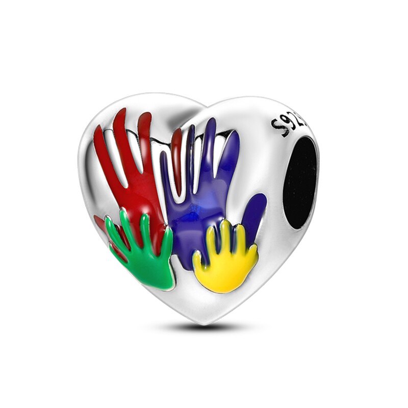 Heart Hands of Colors Charm