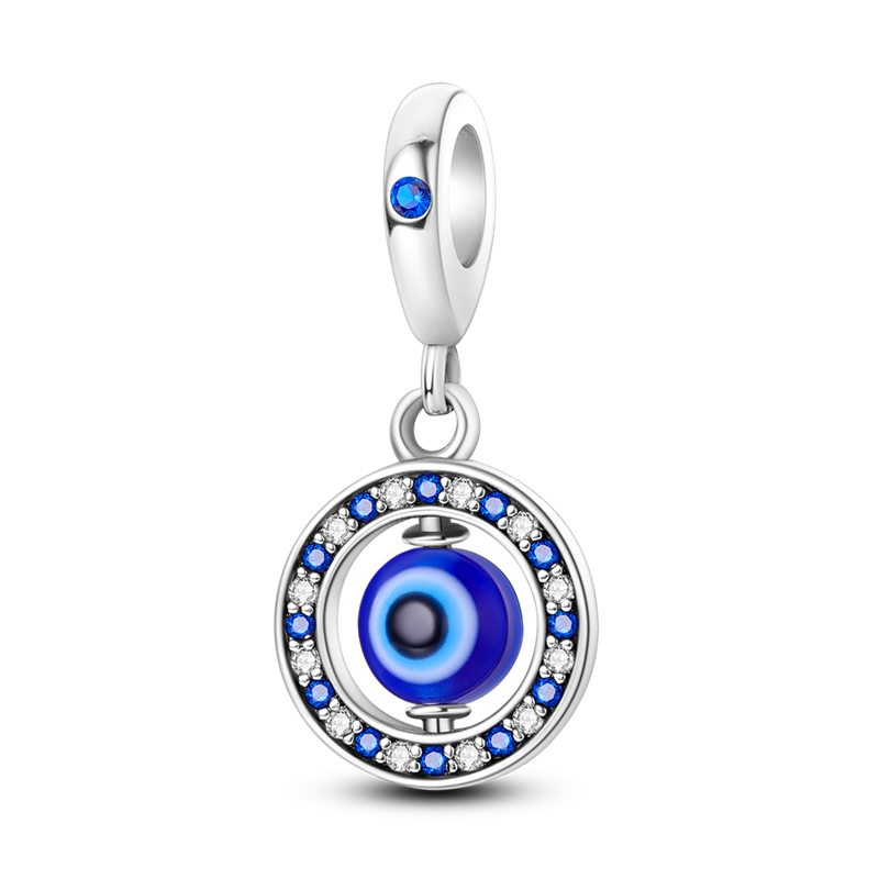 Spinning Turkish Eye Charm