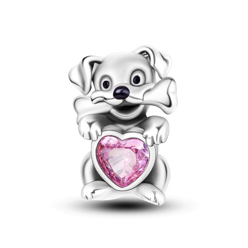 Heart and Puppy Charm