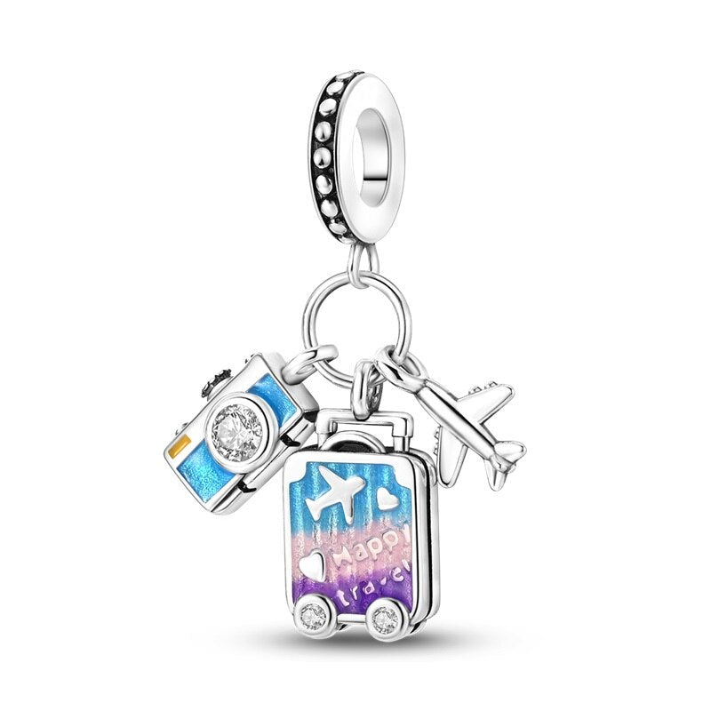 "Happy Travel" Charm