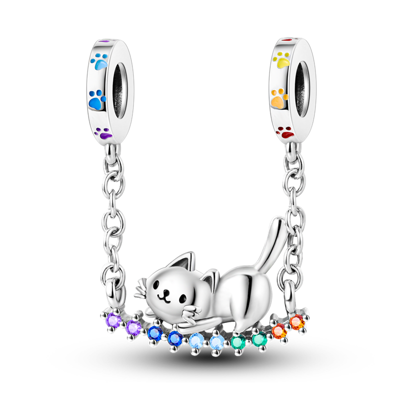 Kitten on Swing Charm