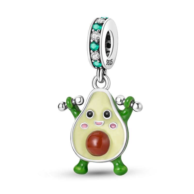 "Gym Day" Avocado Charm