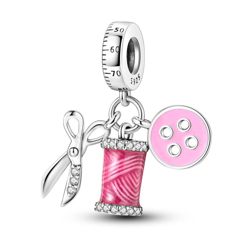 Pink Sewing Charm