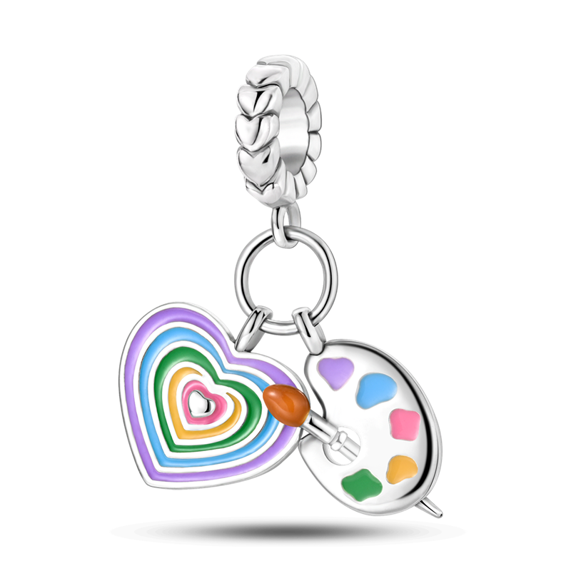 "Work of Art" Heart Charm