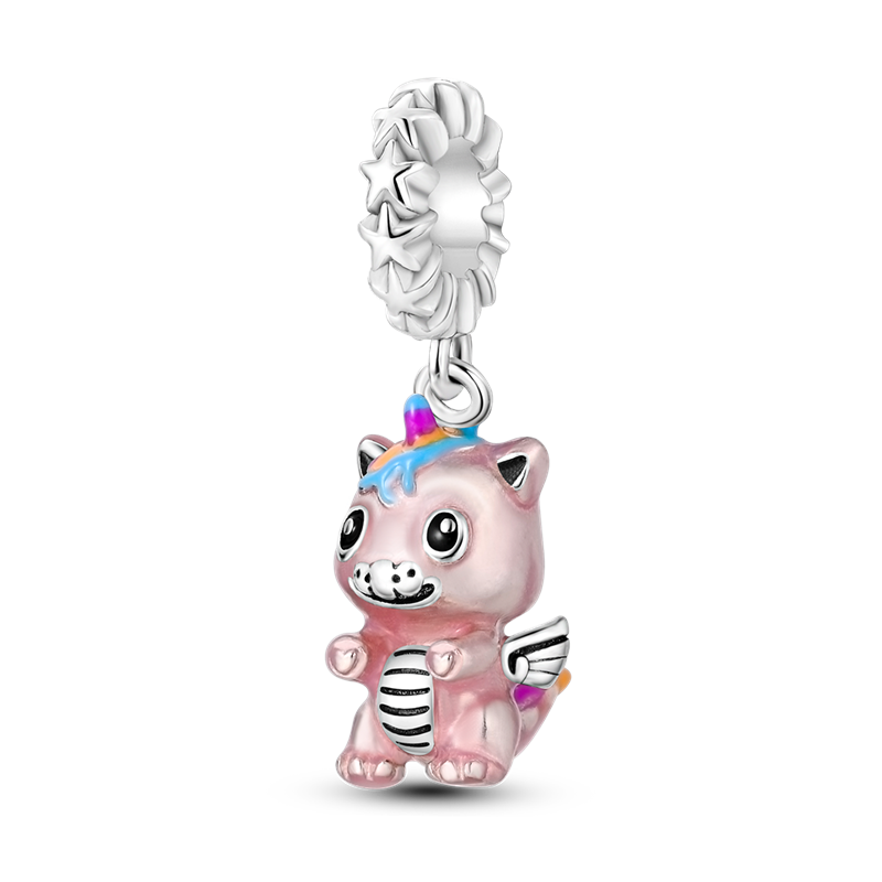 Pink Unicorn Charm