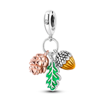 Thumbnail for Pinecone, Leaf, and Acorn Charm