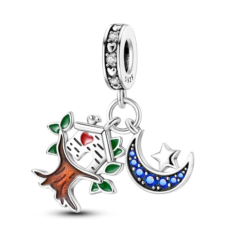 Treehouse and Moon Charm