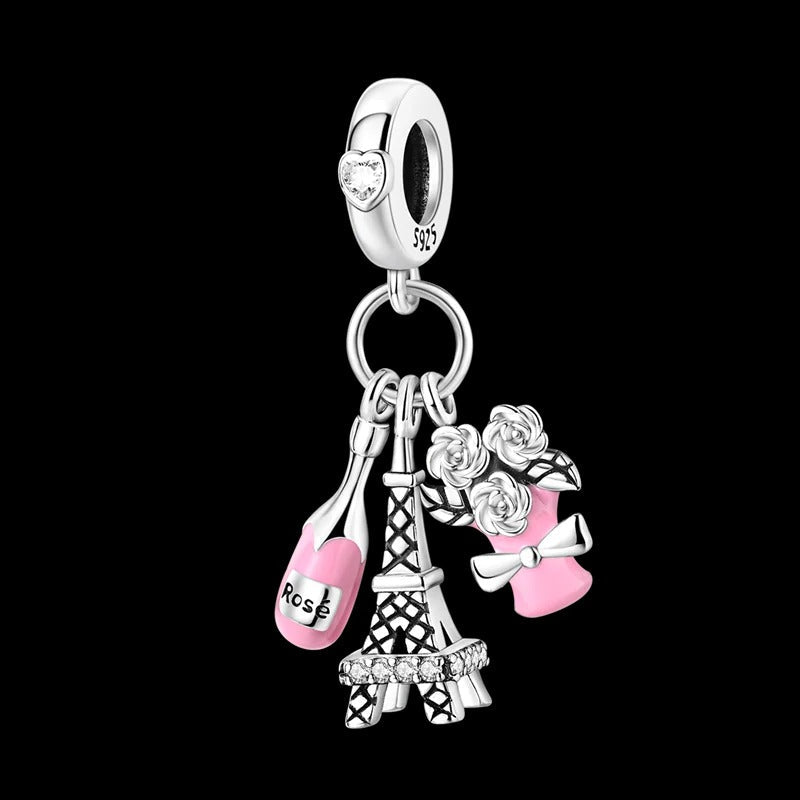 Roses, Champagne, and Eiffel Tower Charm