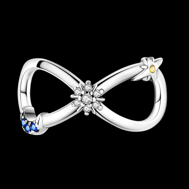 Infinity Moon, Sun, and Star Charm