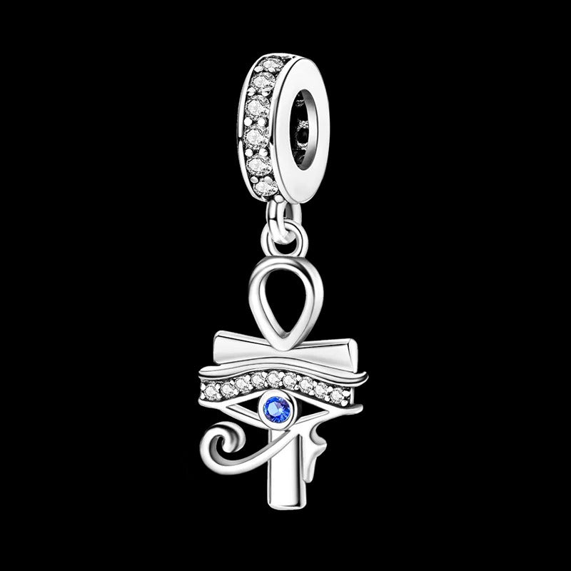 Eye of Horus and Ankh Cross Charm