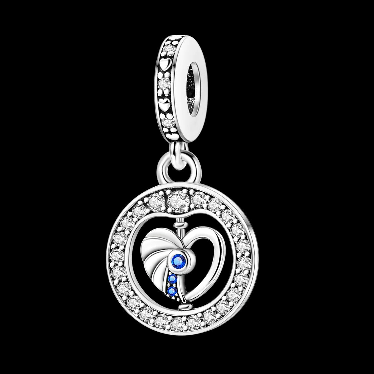 Spinning Heart Charm