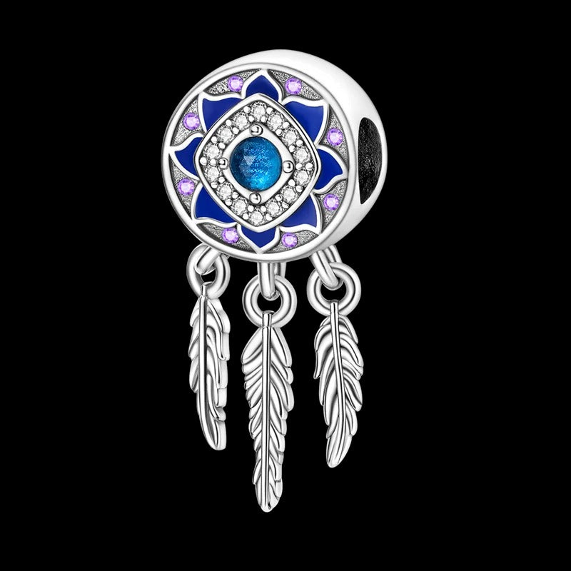 Blue Nazar Eye Dreamcatcher Charm