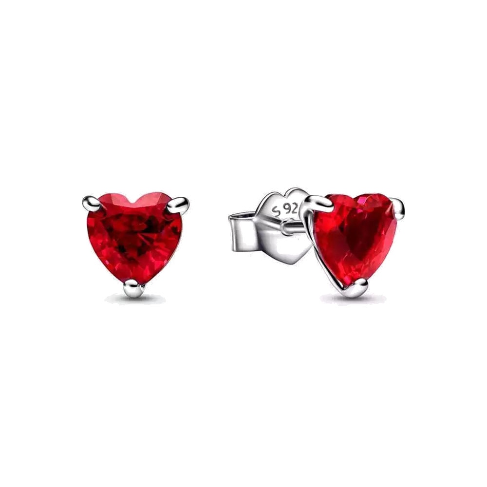 Red Heart Earrings