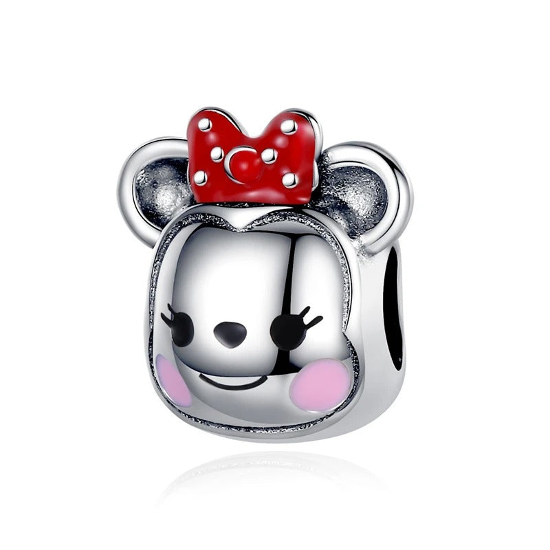 Minnie Mouse Teddy Bear Charm