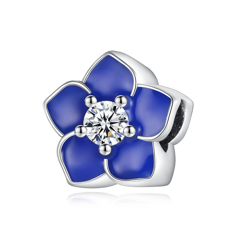 Blue Flower Charm