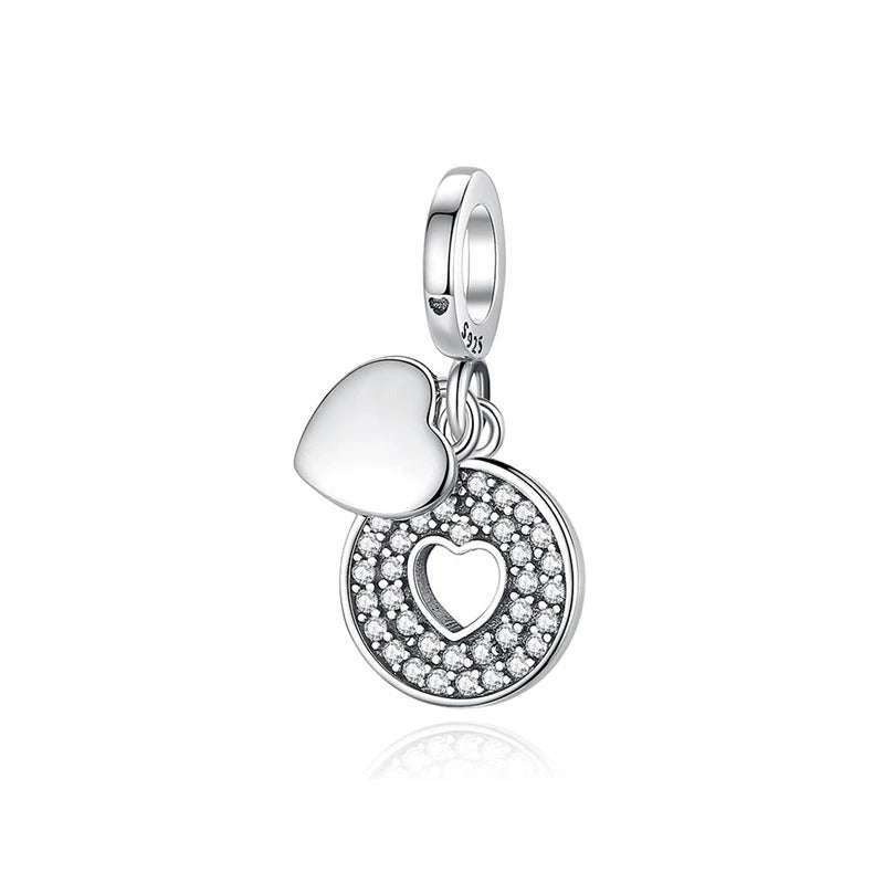 Double Heart Amulet Charm