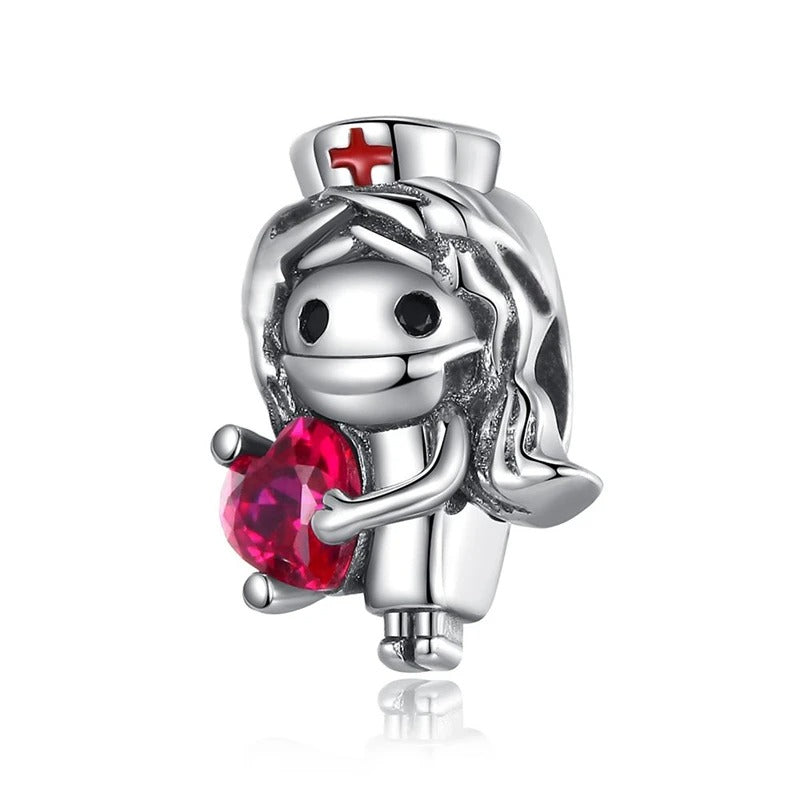 Heart and Nurse Charm