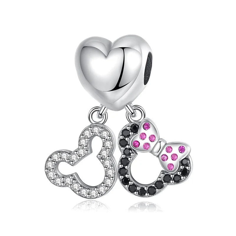 Mickey and Minnie Charm