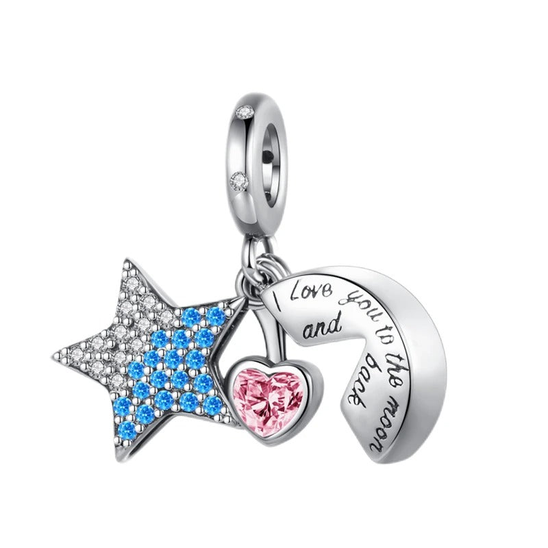 Star, Heart, and Moon Charm