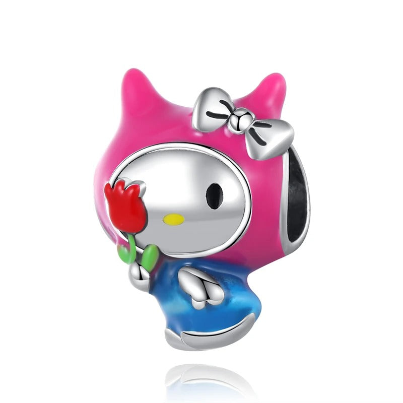 Hello Kitty with Rose Charm