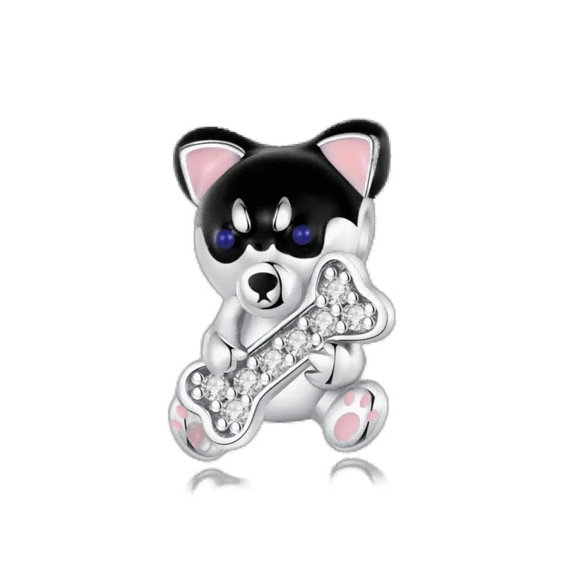 Dog and Bone Charm