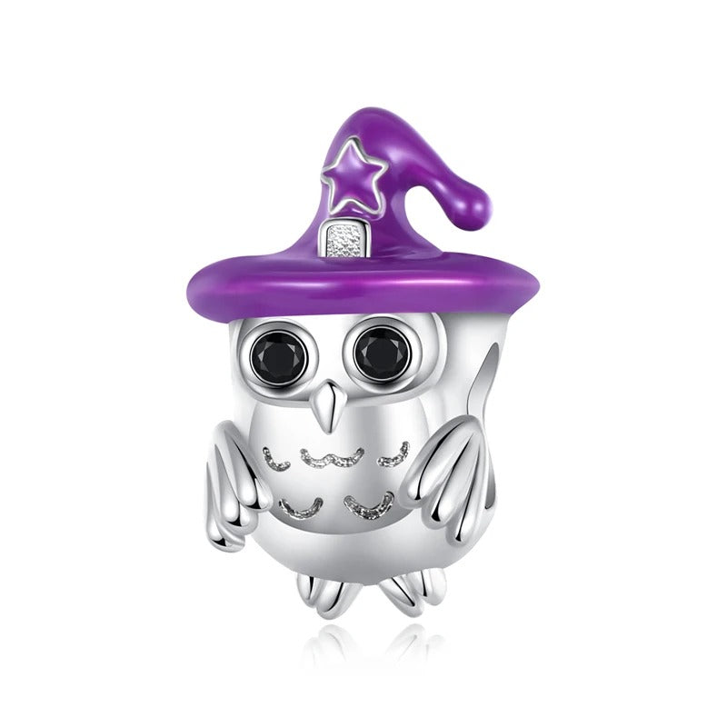 Owl with Witch Hat Charm