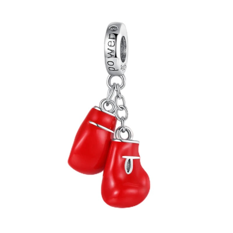 Red Boxing Gloves Charm