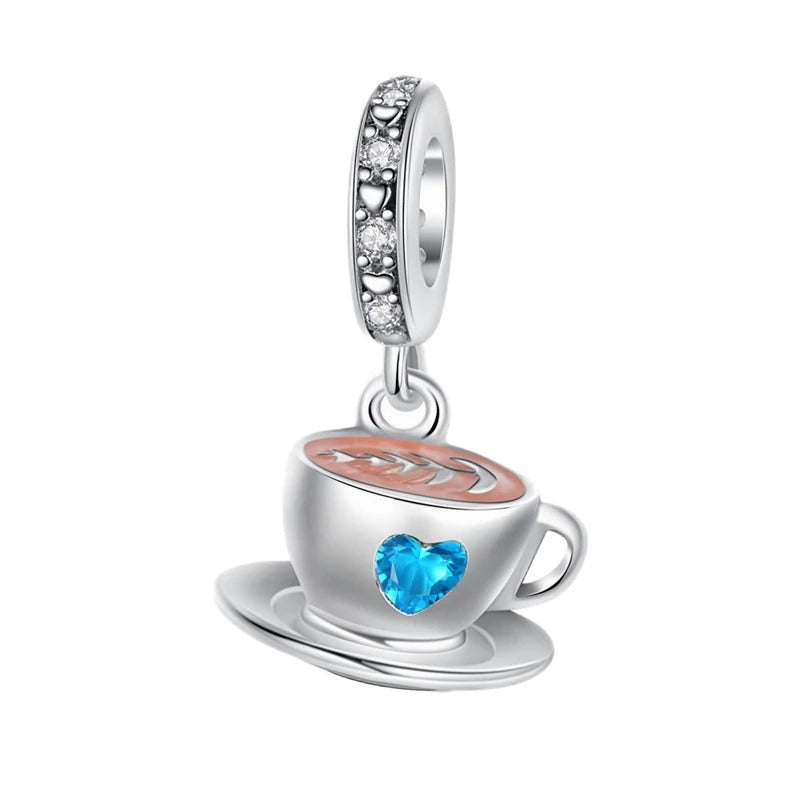 Hearth Blue and Coffee Charm